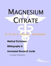 Magnesium Citrate by ICON Health Publications