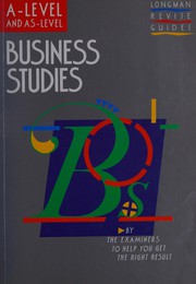 Cover of: Business Studies (A Level Revise Guides)