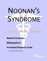 Cover of: Noonan's Syndrome by ICON Health Publications