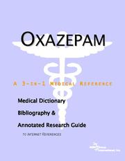 Cover of: Oxazepam - A Medical Dictionary, Bibliography, and Annotated Research Guide to Internet References