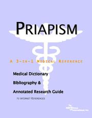 Cover of: Priapism - A Medical Dictionary, Bibliography, and Annotated Research Guide to Internet References