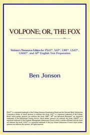 Cover of: Volpone; or, The Fox by ICON Reference