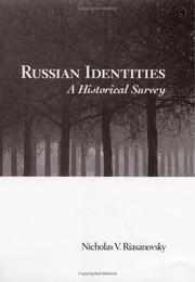 Cover of: Russian identities by Nicholas Valentine Riasanovsky