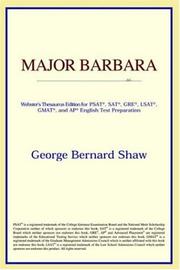 Cover of: Major Barbara by ICON Reference