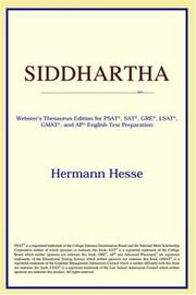Cover of: Siddhartha by ICON Reference