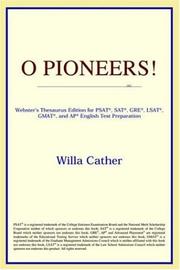 Cover of: O Pioneers! by ICON Reference