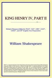 Cover of: King Henry IV by ICON Reference