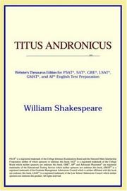 Cover of: Titus Andronicus by ICON Reference