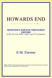 Cover of: Howards End (Webster's French Thesaurus Edition) by ICON Reference