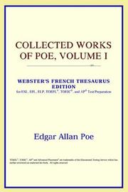 Cover of: Collected Works of Poe, Volume I (Webster's French Thesaurus Edition) by ICON Reference
