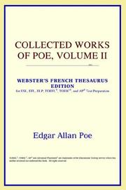 Cover of: Collected Works of Poe, Volume II by ICON Reference