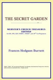 Cover of: The Secret Garden (Webster's French Thesaurus Edition) by ICON Reference
