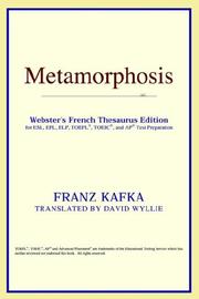 Cover of: Metamorphosis (Webster's French Thesaurus Edition) by ICON Reference