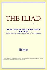 Cover of: The Iliad (Webster's French Thesaurus Edition) by Όμηρος, ICON Reference