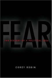 Cover of: Fear: The History of a Political Idea