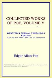 Cover of: Collected Works of Poe, Volume V by ICON Reference