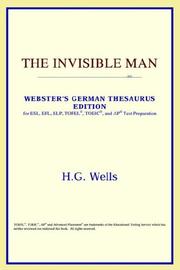 Cover of: The Invisible Man (Webster's German Thesaurus Edition) by ICON Reference