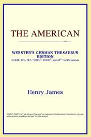 Cover of: The American (Webster