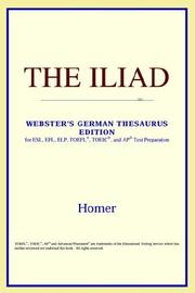 Cover of: The Iliad (Webster's German Thesaurus Edition) by Όμηρος, ICON Reference