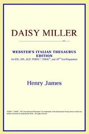 Cover of: Daisy Miller (Webster's Italian Thesaurus Edition)