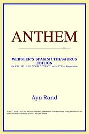 Cover of: Anthem (Webster's Spanish Thesaurus Edition) by ICON Reference