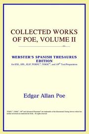 Cover of: Collected Works of Poe, Volume II by ICON Reference