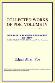 Cover of: Collected Works of Poe, Volume IV (Webster