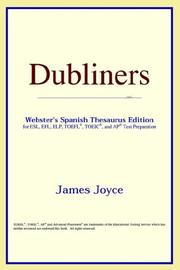 Cover of: Dubliners (Webster's Spanish Thesaurus Edition) by ICON Reference