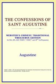Cover of: The Confessions of Saint Augustine (Webster