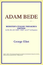 Cover of: Adam Bede by ICON Reference