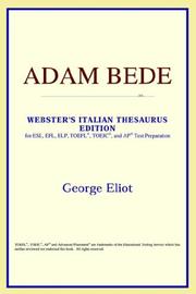 Cover of: Adam Bede by George Eliot, ICON Reference