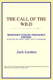 Cover of: The Call of the Wild (Webster's Italian Thesaurus Edition) by ICON Reference