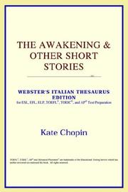 Cover of: The Awakening & Other Short Stories (Webster's Italian Thesaurus Edition) by ICON Reference