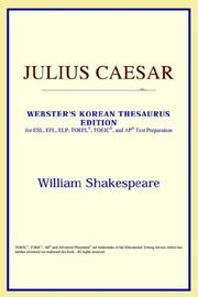 Cover of: Julius Caesar (Webster's Korean Thesaurus Edition) by ICON Reference