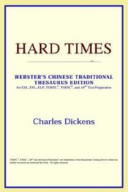 Cover of: Hard Times (Webster's Chinese-Simplified Thesaurus Edition) by ICON Reference