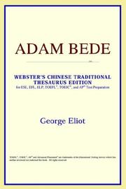 Cover of: Adam Bede by George Eliot, ICON Reference