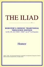 Cover of: The Iliad (Webster's Chinese-Traditional Thesaurus Edition) by ICON Reference