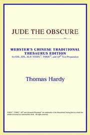 Cover of: Jude the Obscure (Webster's Chinese-Simplified Thesaurus Edition) by ICON Reference