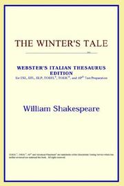 Cover of: The Winter's Tale (Webster's Italian Thesaurus Edition) by ICON Reference