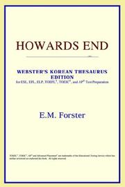 Cover of: Howards End (Webster