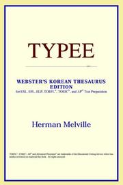 Cover of: Typee by ICON Reference