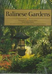 Cover of: Balinese gardens by Luca Invernizzi Tettoni
