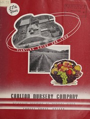 Cover of: Planting guide for 1948, 58th year by Carlton Nursery Company
