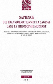 Cover of: Sapience by Maria Rosa Antognazza, Jean-Christophe Bardout, Jaime Derenne, Luc Langlois, Arnaud Pelletier