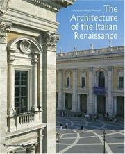 Cover of: The Architecture of the Italian Renaissance