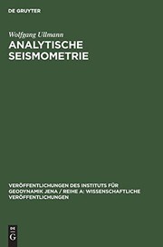 Cover of: Analytische Seismometrie