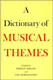 A dictionary of musical themes 50's by Harold Barlow