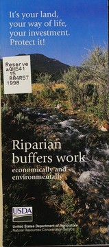 Riparian buffers work by United States. Natural Resources Conservation Service