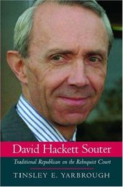 David Hackett Souter by Tinsley E. Yarbrough