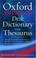 Cover of: The Oxford desk dictionary and thesaurus